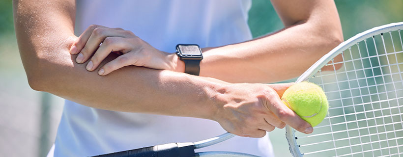 patient needing tennis elbow chiropractor in El Cerrito CA